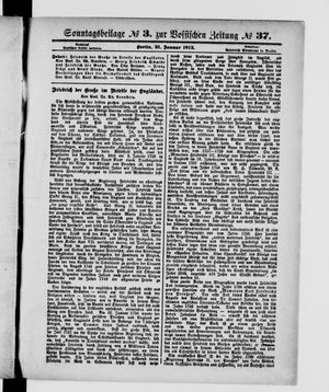 Vossische Zeitung vom 21.01.1912
