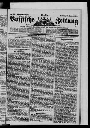 Vossische Zeitung vom 28.01.1912