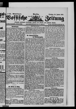 Vossische Zeitung vom 30.01.1912