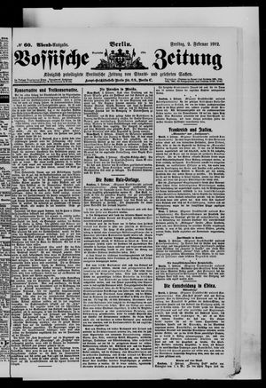 Vossische Zeitung vom 02.02.1912