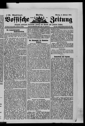 Vossische Zeitung on Feb 5, 1912