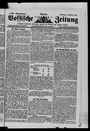 Vossische Zeitung vom 06.02.1912