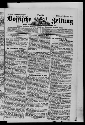 Vossische Zeitung vom 07.02.1912