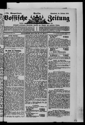 Vossische Zeitung vom 10.02.1912