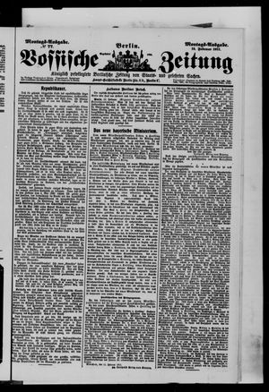 Vossische Zeitung vom 12.02.1912