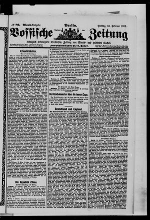 Vossische Zeitung vom 16.02.1912