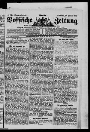 Vossische Zeitung vom 17.02.1912