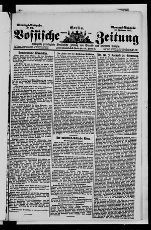 Vossische Zeitung vom 19.02.1912
