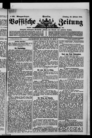 Vossische Zeitung on Feb 20, 1912