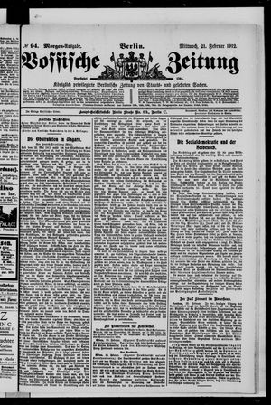 Vossische Zeitung vom 21.02.1912