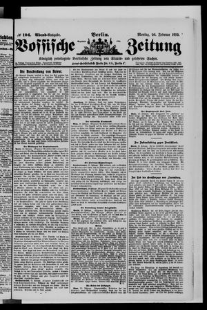 Vossische Zeitung vom 26.02.1912