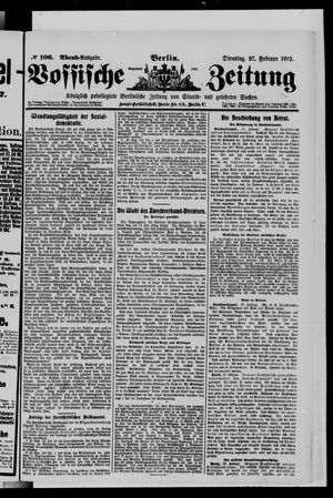Vossische Zeitung vom 27.02.1912