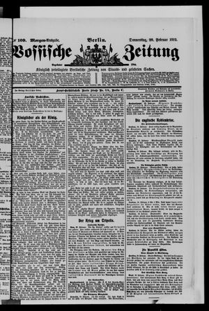 Vossische Zeitung vom 29.02.1912