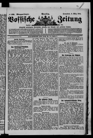 Vossische Zeitung vom 09.03.1912