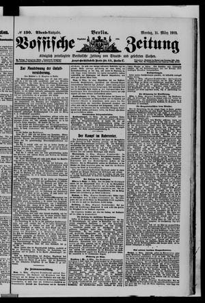 Vossische Zeitung vom 11.03.1912