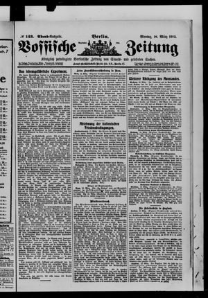 Vossische Zeitung vom 18.03.1912