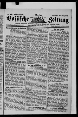 Vossische Zeitung on Mar 30, 1912
