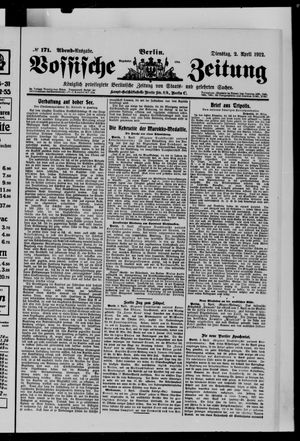 Vossische Zeitung on Apr 2, 1912