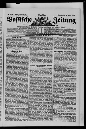 Vossische Zeitung vom 04.04.1912