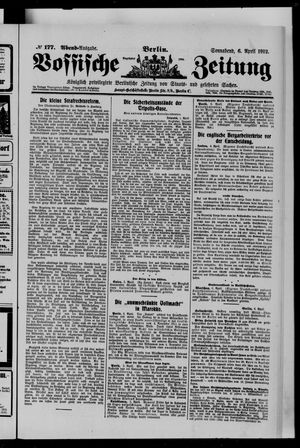 Vossische Zeitung vom 06.04.1912
