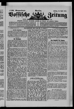 Vossische Zeitung vom 12.04.1912