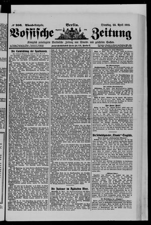Vossische Zeitung vom 23.04.1912