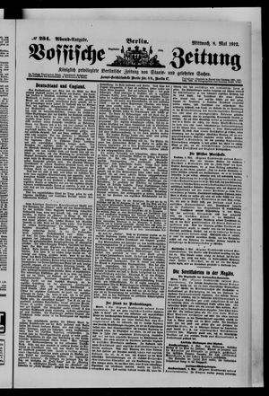 Vossische Zeitung vom 08.05.1912