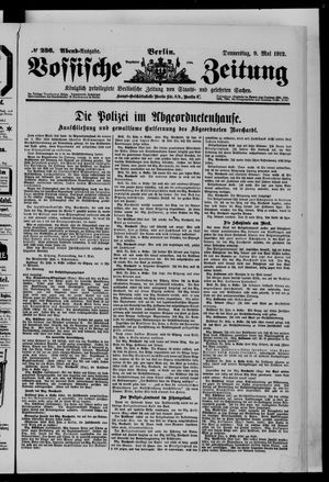 Vossische Zeitung vom 09.05.1912