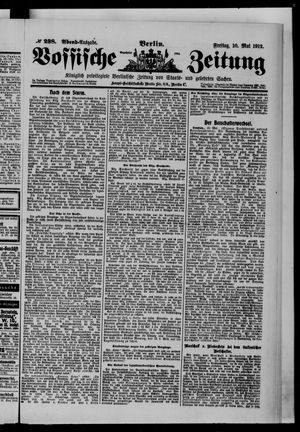 Vossische Zeitung vom 10.05.1912