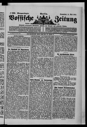 Vossische Zeitung vom 11.05.1912