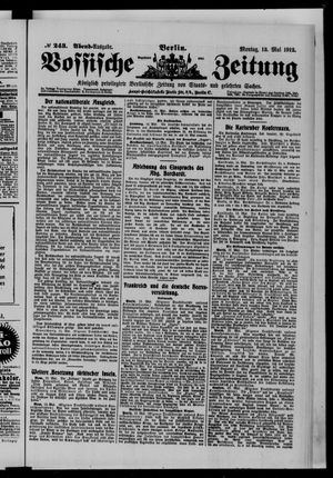 Vossische Zeitung vom 13.05.1912