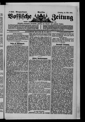 Vossische Zeitung vom 14.05.1912