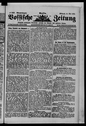 Vossische Zeitung on May 15, 1912