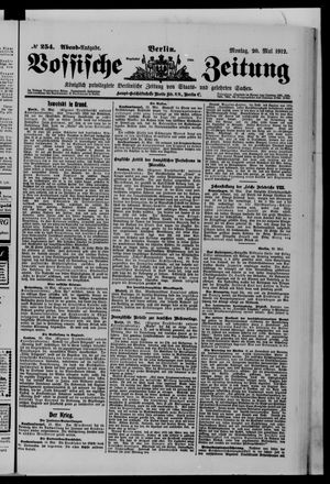 Vossische Zeitung vom 20.05.1912