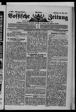Vossische Zeitung vom 22.05.1912