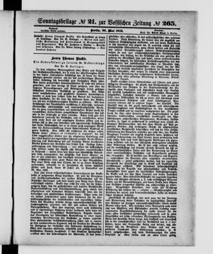 Vossische Zeitung on May 26, 1912