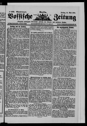 Vossische Zeitung vom 31.05.1912