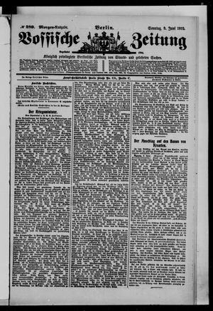 Vossische Zeitung vom 09.06.1912