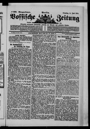 Vossische Zeitung vom 11.06.1912