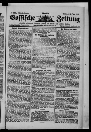 Vossische Zeitung vom 12.06.1912