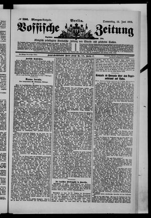 Vossische Zeitung vom 13.06.1912