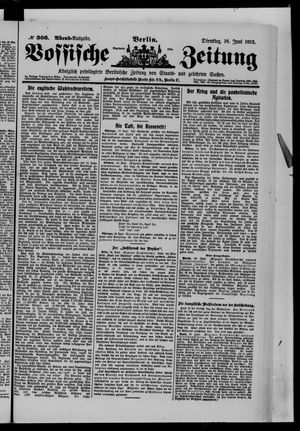 Vossische Zeitung on Jun 18, 1912