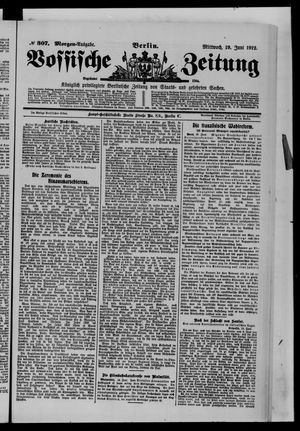 Vossische Zeitung vom 19.06.1912