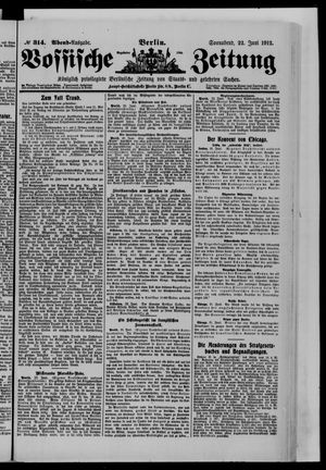 Vossische Zeitung vom 22.06.1912