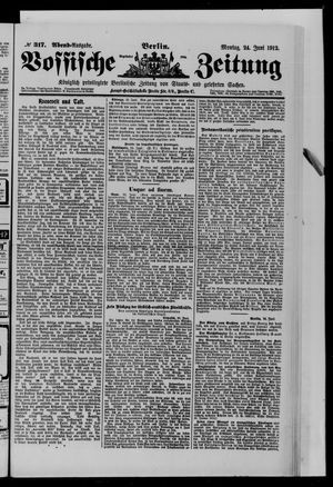Vossische Zeitung vom 24.06.1912