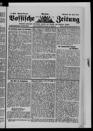 Vossische Zeitung vom 26.06.1912