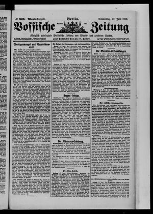 Vossische Zeitung vom 27.06.1912