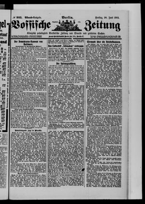 Vossische Zeitung vom 28.06.1912