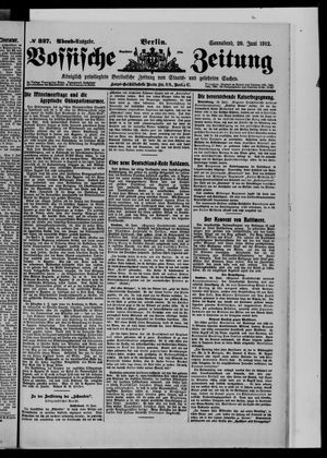Vossische Zeitung vom 29.06.1912