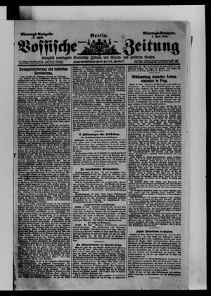 Vossische Zeitung on Jul 1, 1912